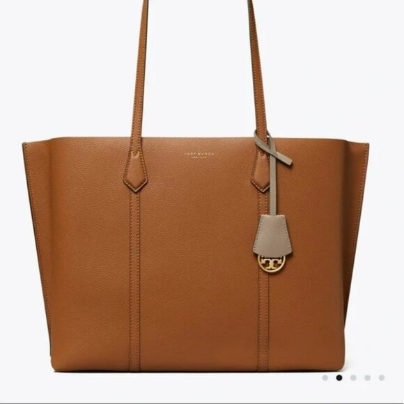 🔥like new! Tory Burch Perry Triple- Compartments Tote - Picture 3 of 13